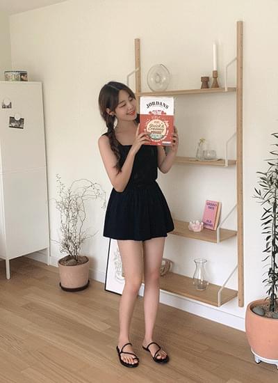 다츠 린넨 밴딩 숏 팬츠