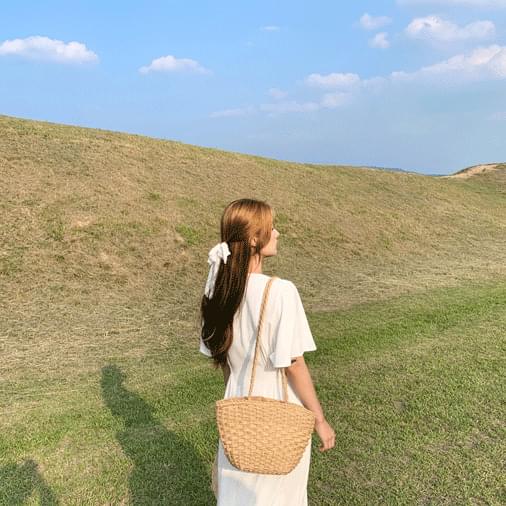 Angel smoke line long dress