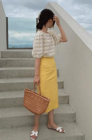 Mango skirt midi skirt
