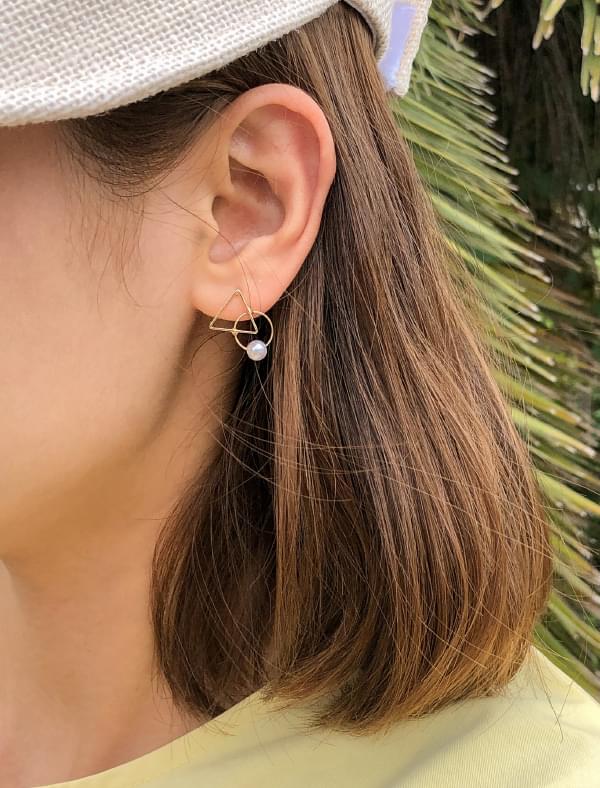 gold mix earring set