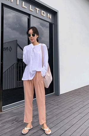 Linen Semi-Exhaust Bending Pants