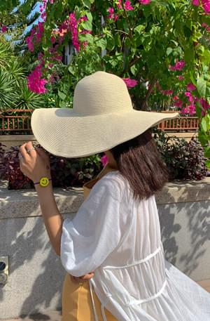 Beach Frill Wide Hat