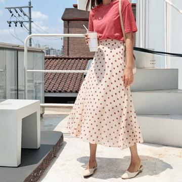 Lovin dot flared skirt
