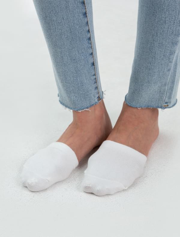 simple half fake socks