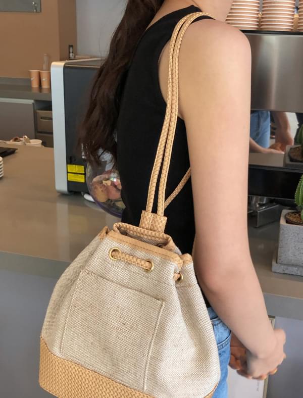 linen cozy backpack