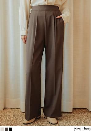 GROZNY SIDE ZIPPER WIDE SLACKS