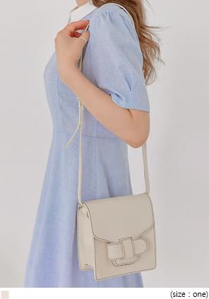 KATIE STITCH SQUARE LEATHER MINI BAG