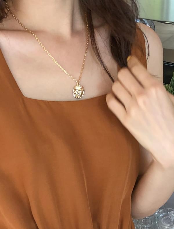 rose coin chain necklace