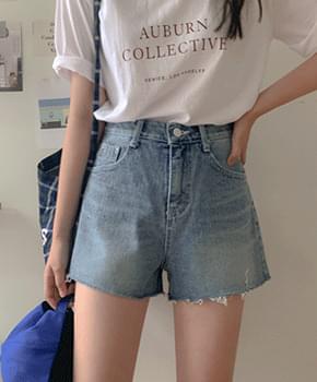 리믹스 데님 숏 팬츠