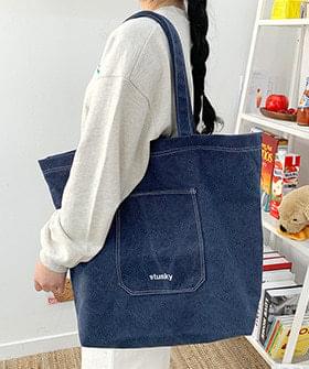 와이드코튼에코백