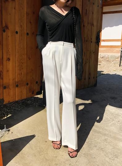 사이드 핀턱 pants (*3color)