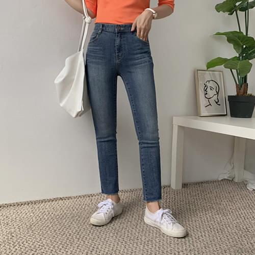러스티슬림일자팬츠