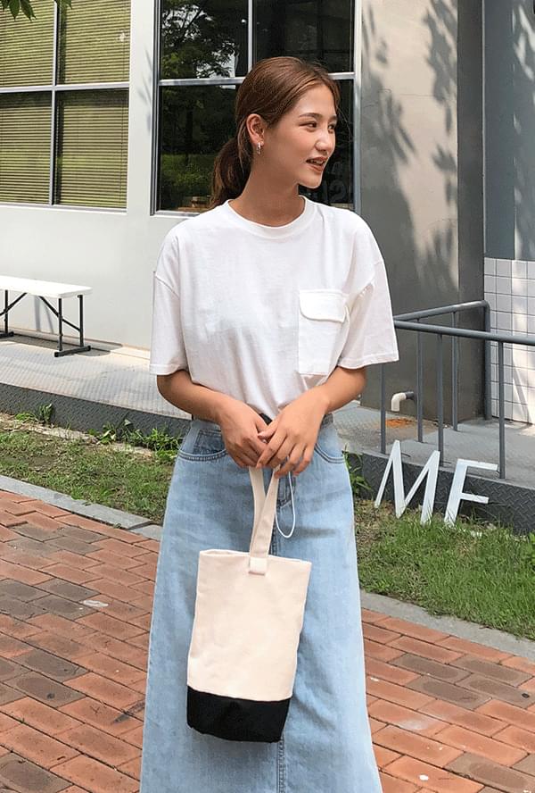 포켓 스트링 티셔츠