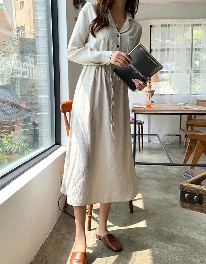 포켓카라원피스