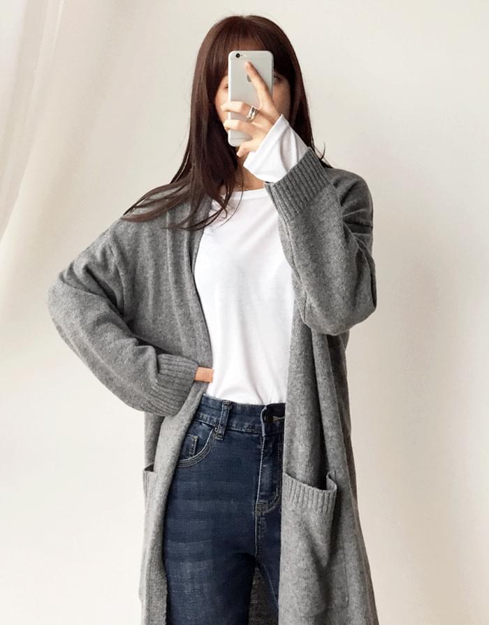 Nine long knit cardigan