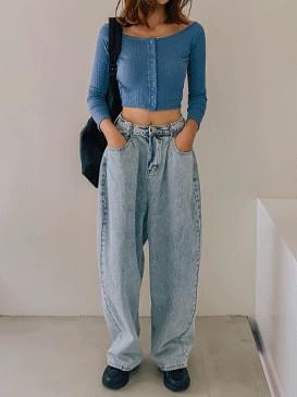Hook Prodi denim wide pants