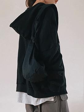 Overfit Iden Hood Zip-up
