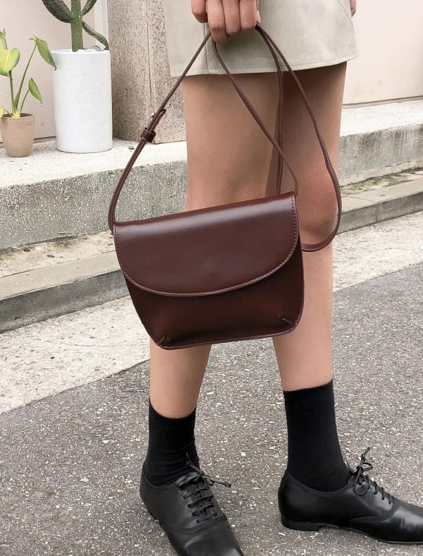 glossy square cross bag