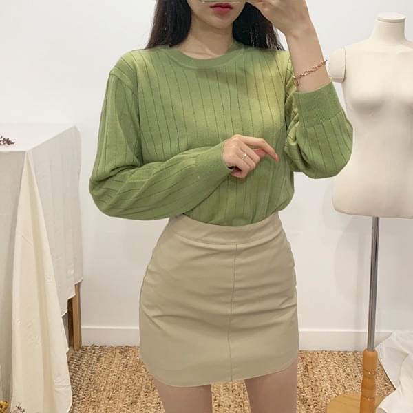 Jericho punched ribbed round knit