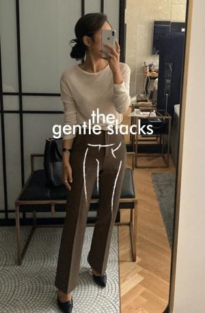 GENTLE classic SLACKS/ver.슬림스트레이트핏
