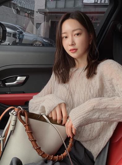 Alpaca weave knit