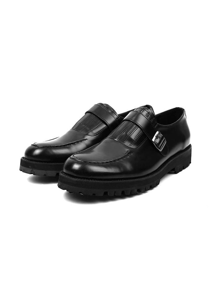 leather monk strap loafer - men