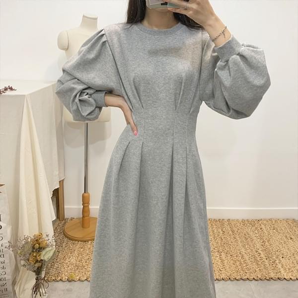 Cream puff long dress
