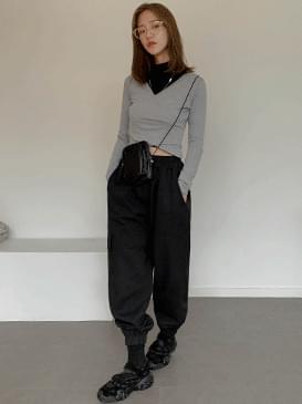 Wrap Alt Crop T-shirt