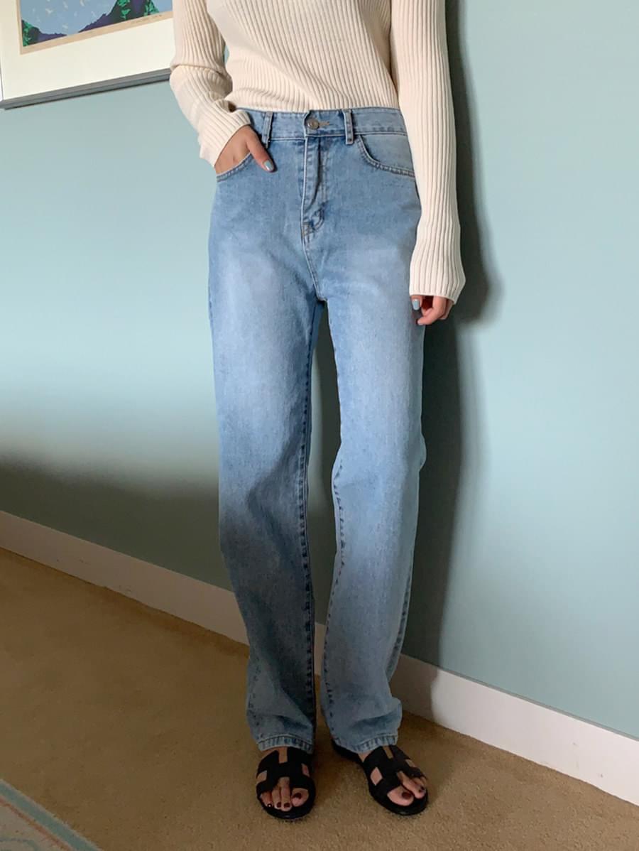 Washing wide denim