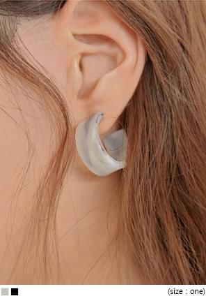 MATT MARBLE RING EARRING