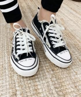 Hip-Hair Lettering Sneakers
