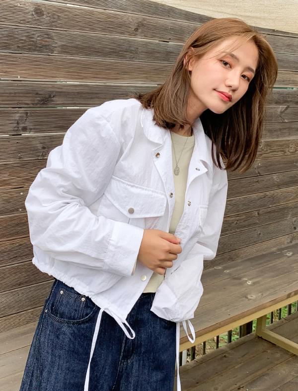 semi crop string jumper