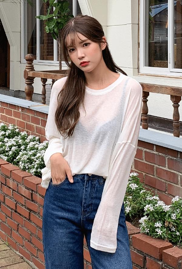 Loose-fit wool T-shirt