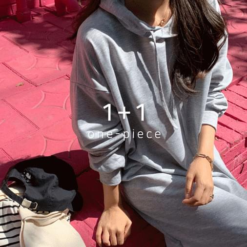 May Overfit Hooded Long Dress 1 + 1