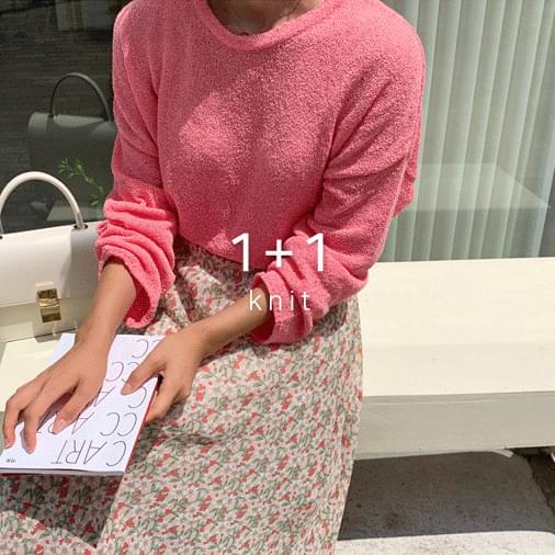 Bookle pastel cropped knit 1 + 1