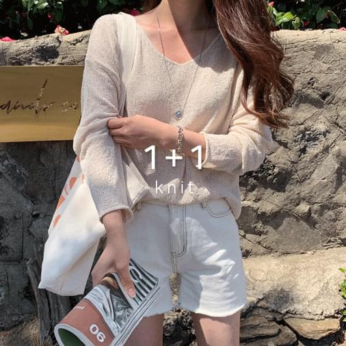 Summer book ring V knit 1 + 1
