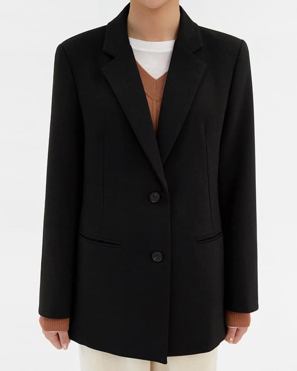 amos basic button jacket