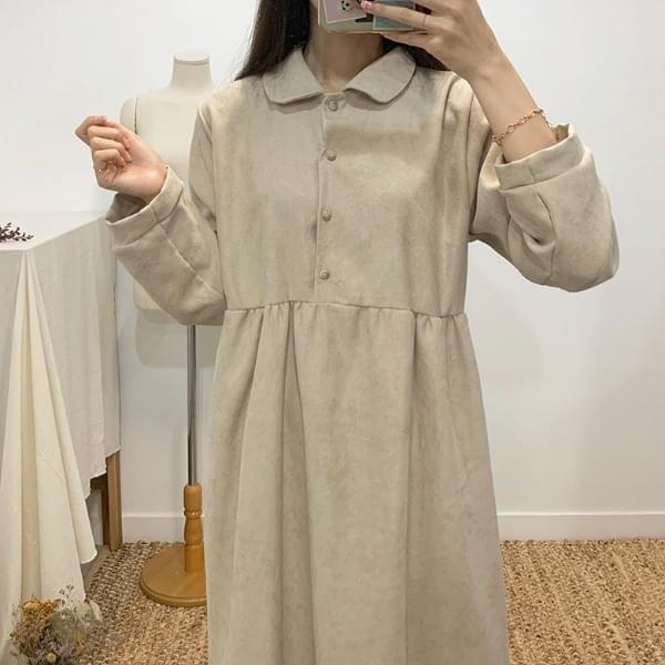 Love-in round collar long dress