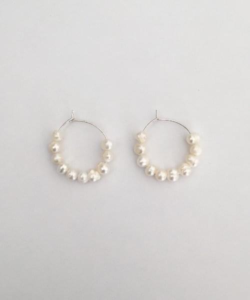 bunny pearl earring