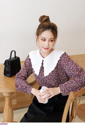 Big Color Flower Blouse