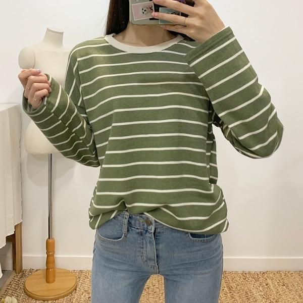 Cheese Stripe Round T-Shirt