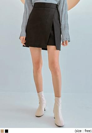 WOODIN WRAP BANDING MINI SKIRT