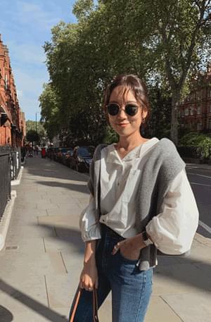 Round Neck String Blouse
