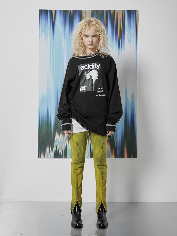 ACIDITY - POINTED STITCH PRINTING LOGO T