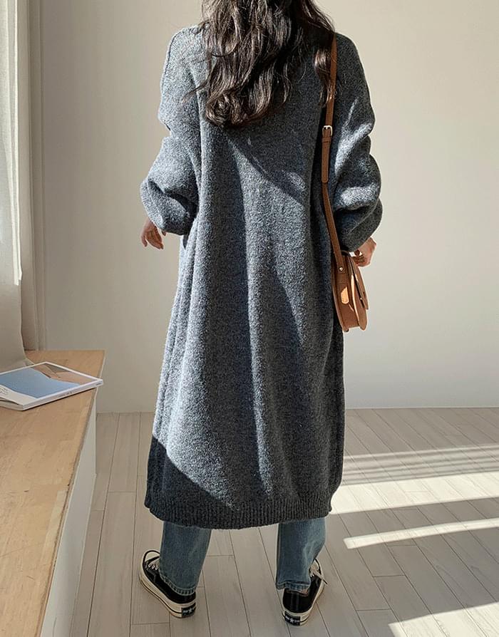 Pumpkin sleeve long cardigan