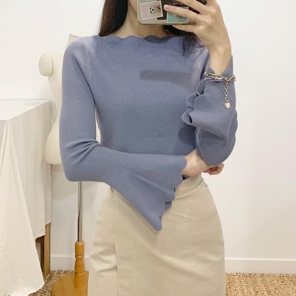 Velvet Wave Wave Boat Neck Knit