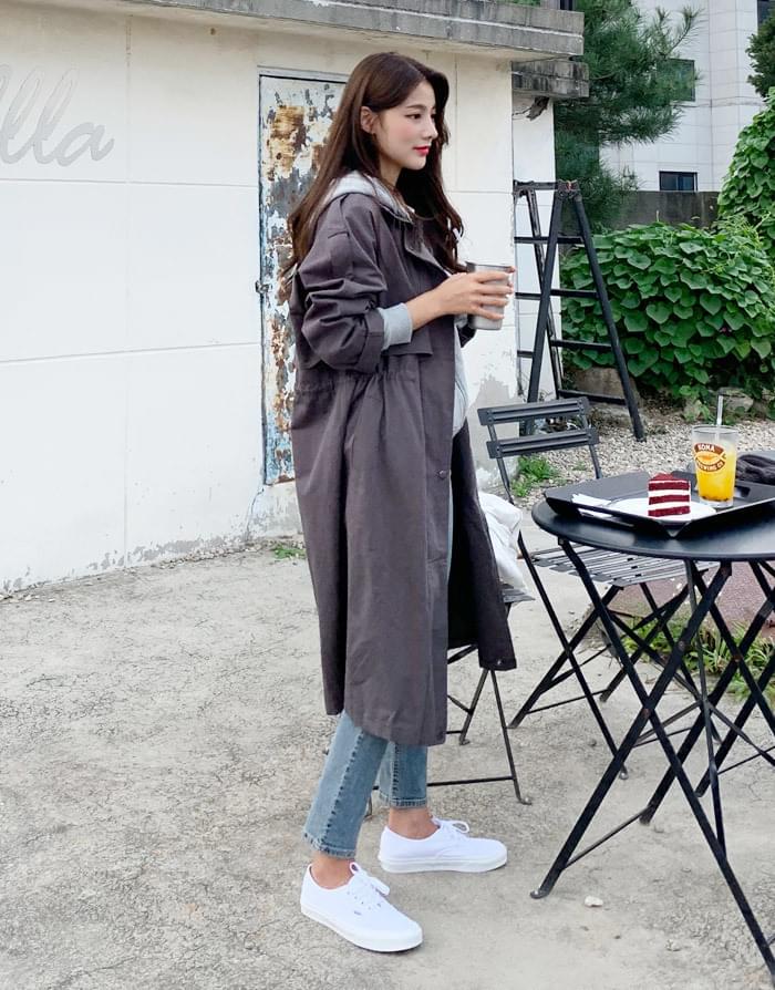 크러쉬야상롱자켓