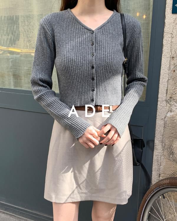 button golgi crop cardigan