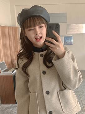 Fake Shirley Leather Beret
