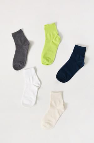 Point plain socks